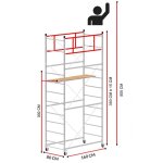 Echafaudage terno - 1 (hauteur de travail 5 m)