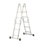 Hailo - echelle articul�e aluminium 12 �chelons h. 3. 65 m