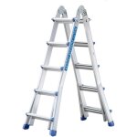 �chelle articul�e pliable t�lescopique multifonction aluminium 4 x 5 marches 5, 10 m