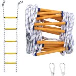 Echelle de corde, 10m �chelle de s�curit� difficilement inflammable avec mousquetons, convient aux maisons ...
