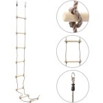 chelle de corde pour enfants 290 cm bois vidaxl