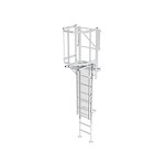 Echelle � crinoline de 1. 70m � 2. 00m avec porte avec porte de condamnation, op�rcule carr� - cs20 - ...