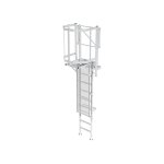 Matis�re - echelle � crinoline de 3. 10m � 3. 60m avec porte de condamnation - cs36 - cspc