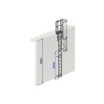 L'echelle europeenne - echelle a crinoline hauteur � franchir 4 m�tres norme nf en iso 14 122 - 4