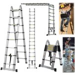 �chelle r�tractable en acier inoxydable, �chelle r�tractable, �chelle de grenier pliante, certification ...