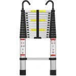 �chelle t�lescopique de 5 m�tres avec crochet d�tachable, en acier inoxydable, robuste, r�tractable et ...