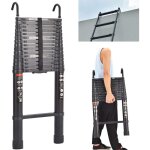 �chelle t�lescopique de 6, 2 m avec crochet amovible �chelle en aluminium robuste et extensible �chelle ...