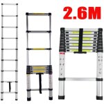 �chelle t�lescopique, escabeau pliant, �chelle t�lescopique, pliable, en aluminium, charge maximale 150 ...