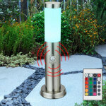 Eclairage de chemin led ext�rieur avec d�tecteur de mouvement lampadaire dimmable avec t�l�commande �clairage ...