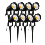 clairage extrieur  piquer cob 3w ip65 tanche orientable projecteur spot led lampe de jardin clairage ...