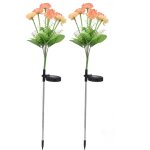 �clairage de fleur de borne, �clairage de fleur d'�nergie solaire ip44 imperm�able � l'eau de qualit� ...