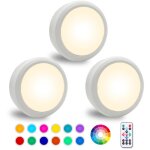 �clairage led sous meuble avec t�l�commande, variateur d'intensit�, fonctionne sur piles, 12 couleurs ...