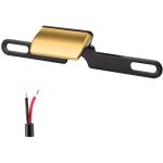 �clairage de plaque d'immatriculation de moto, lampe d'�tiquette arri�re universelle en aluminium cnc ...