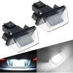 �clairage de plaque d'immatriculation de voiture led 12v 3528smd 6500k feu arri�re blanc x�non pour peugeot ...