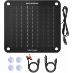 Eco - worthy - 12v portable epoxy 10w panneau solaire chargeur de batterie motohome tente de camping ...