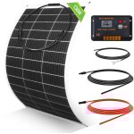 Eco - worthy - 130w 12v flexible kit panneau solaire hors rseau:130w panneau solaire + 30a cran lcd ...