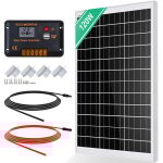 Eco - worthy - kit de panneau solaire 120 watts 12 v avec contrleur de charge solaire 30a pour rv camping ...