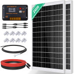 Eco - worthy - kit panneau solaire 12v / 24v 240w avec 30a contrleur de charge pour voiture a domicile ...