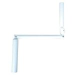 Ecolands - afbat poign�e manivelle acier laqu�, h. 415 x l. 20 x p. 20 mm