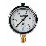 Manom�tre inox bain glyc�rine �63 m�le 8 - 13 radial 25 bars