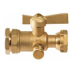 Ecolands - robinet d'arrt aprs compteur d'eau  purge - ravani - pour tube pe - femelle