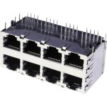 Multiport � 2 �tages 8x rj45 econ connect 3022s4 rj45 embase femelle horizontale p�le: 8 m�tal 1 pc(s) ...