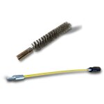 Ecouvillon inox condenseur lot de 10 avec 1 tringle flexible 48 cm � 15 mm raccord laiton taraud� m6 ...