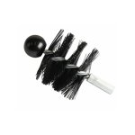 Écouvillon nylon haute température poêle à pellets Ø80mm - diff Écouvillon nylon haute température poêle à pellets Ø80mm - diff