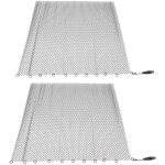 �cran pare - �tincelles pour chemin�e 2 panneaux larges, rideau de protection noir 60x50cm pour foyer ...