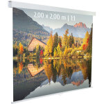 Ecran de projection manuel 2, 00 x 2, 00m - format 1:1