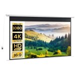 �cran de projection motoris� 120 pouces, 16:9 4k hd, fixation mural ou plafond avec t�l�commande, 293, ...