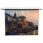 Ecran de projection motoris� encastrable 2, 00 x 1, 50m - format 4:3 - wi - fi