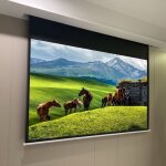�cran de projection motoris� �cran projecteur �lectrique 120 pouces fixation mur ou plafond automatique ...