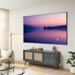 �cran de projection mural v�khoga 100 pouces full hd 4k 8k hdr gris [en. casa]