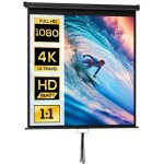 cran de projection tv et home cinema de 85 pouces vido projecteur 1:1 4k hd, 146l x 146h cm