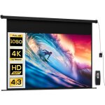 �cran vid�oprojecteur 100 pouces, 16:9 4k hd montage mural ou plafond, panneau de commande et t�l�commande ...