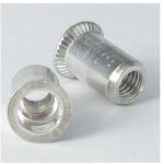 Ecrou aveugle acier zingu� m4 6x13 t�te frais�e - 10 pi�ces