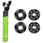 �crou � bride pour meuleuse d'angle 5 / 8  - 11 avec cl� � molette et kit de tige de connexion d'arbre ...