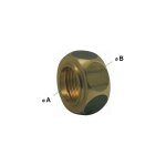 Ecrou pour collet battu sans joint fibre  a: 3 / 4'' x  b: 20. 3mm
