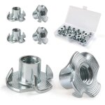 �crous en t filet�s en acier m4, m5, m6, m8, m10, �crous � quatre griffes pour meubles de menuiserie ...