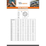 Ecrou pal m30 forte tenue � la corrosion acier galvanis� � chaud
