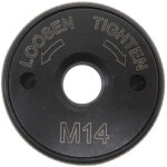 �crou de serrage rapide sds clic m14, pour toutes les meuleuses d'angle aeg, black & decker, dewalt, ...