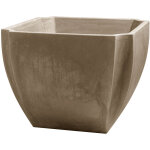 Eda - bac à arbustes palmea taupe - carré 70 x 70 x 55cm - 110l Eda - bac à arbustes palmea taupe - carré 70 x 70 x 55cm - 110l
