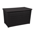 Eda - coffre de rangement baya - 160 l - gris fonc�