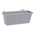Eda - jardinire polypropylne chorus l. 12 x l. 30 x h. 11. 4 cm gris bton