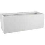 Eda - plastique jardiniere graphit up - 57 l - dimensions 79, 5 x 29, 5 x 29, 5 cm - blanc ceruse