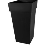 Eda - pot de fleurs xxl toscane - carre - 43, 3 x 43, 3 x h 80 cm - 98 l - gris anthracite