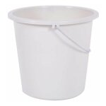 Seau de mnage rond 10 litres blanc ceruse eda