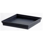 Soucoupe toscane carr�e 32 cm - anthracite eda