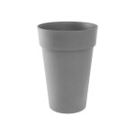 Eda - vase haut toscane - gris b�ton - 67 l - 65 cm plastiques